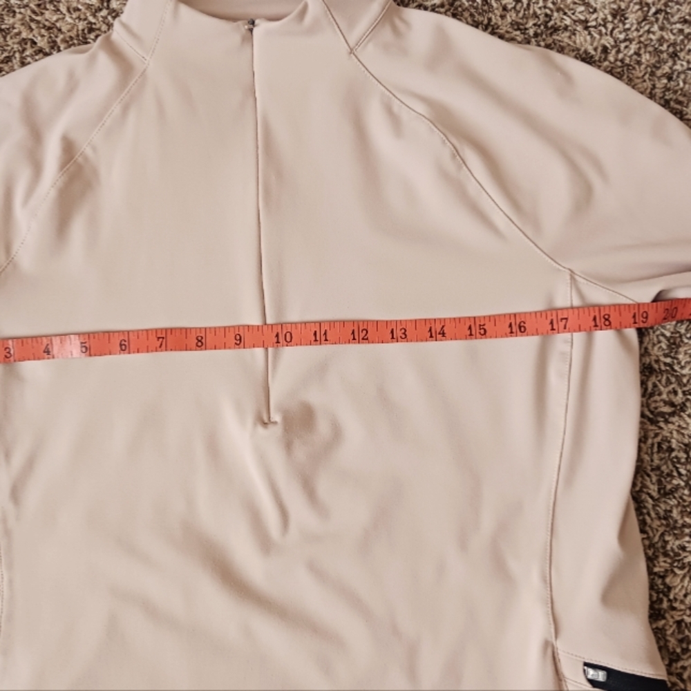 Reebok Half Zip Top L Blush/ Black EUC - Picture 7 of 12